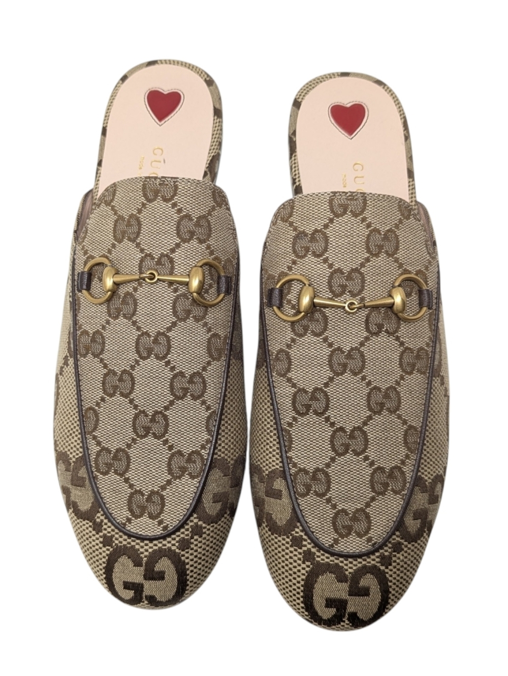 NIB Gucci Princetown Jumbo GG Monogram Horsebit Jacquard Loafer Mule Size EU 40 - Picture 5 of 13